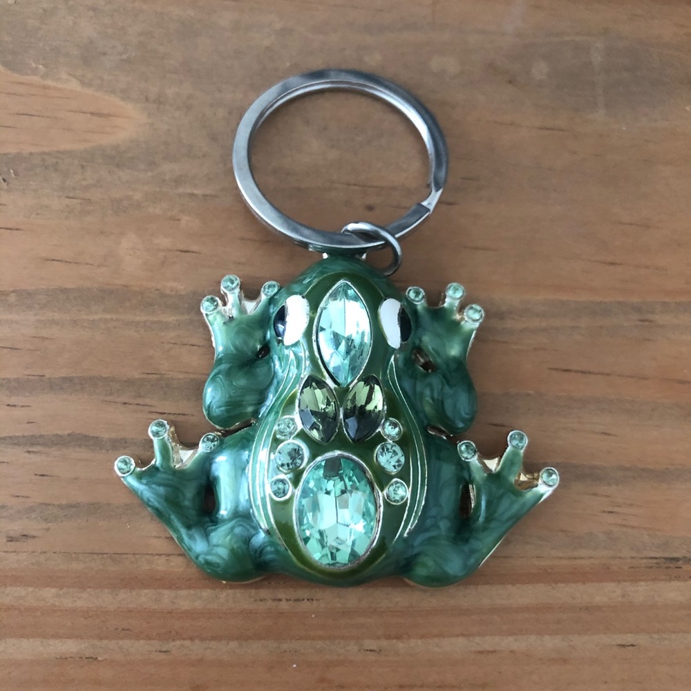 ⁺ ﾟ* Jeweled Frog Keychain 🐸 * • ﾟ